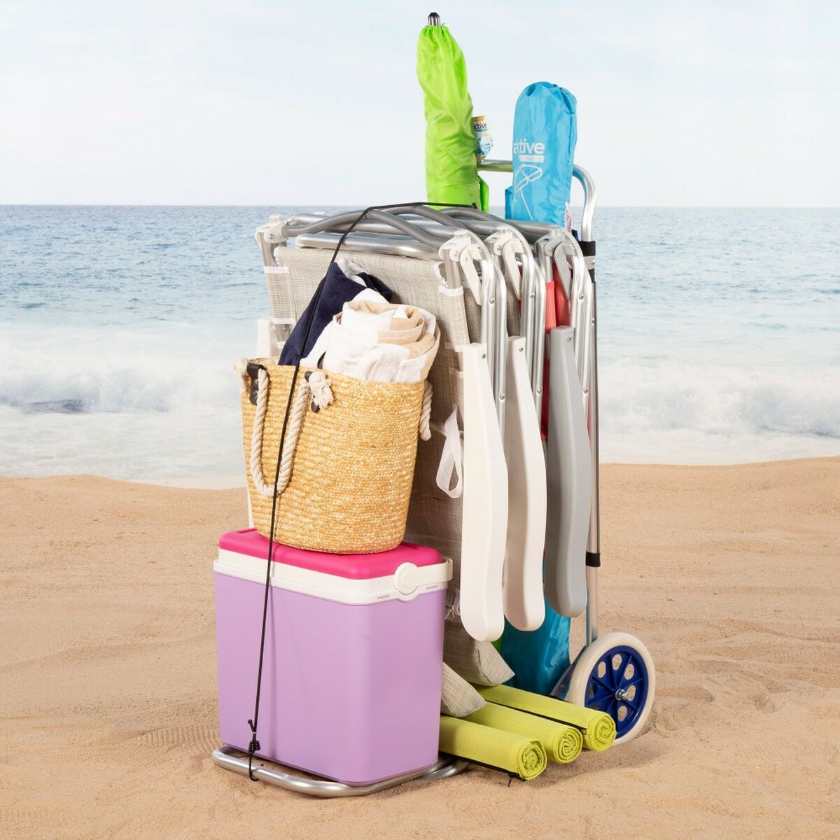 Carrello da Spiaggia Multiuso Aktive